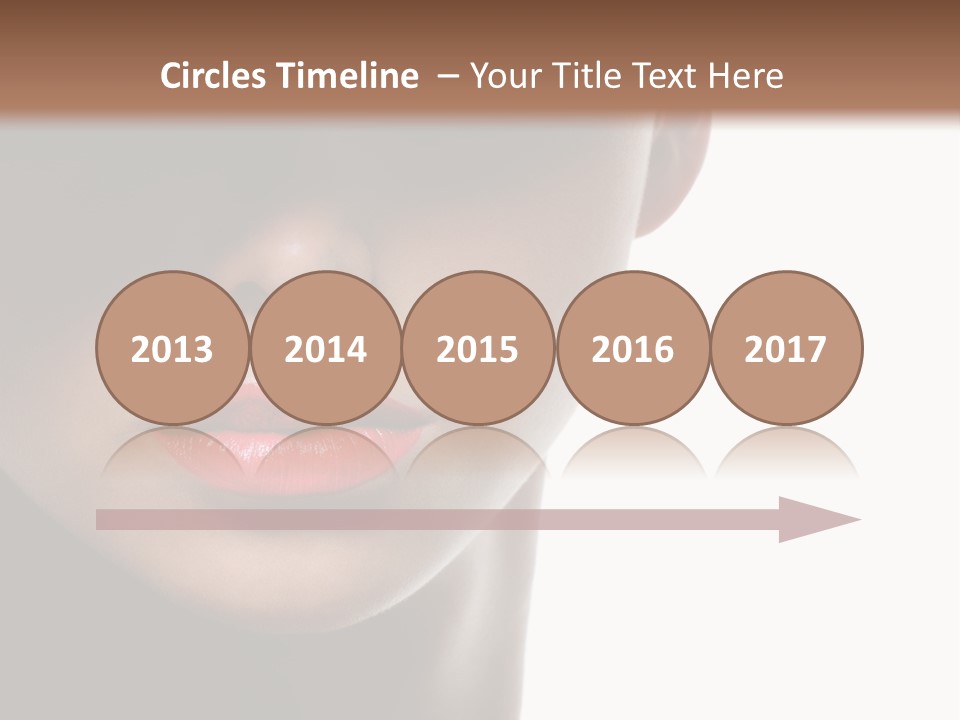 Face Lipstick Stylish PowerPoint Template