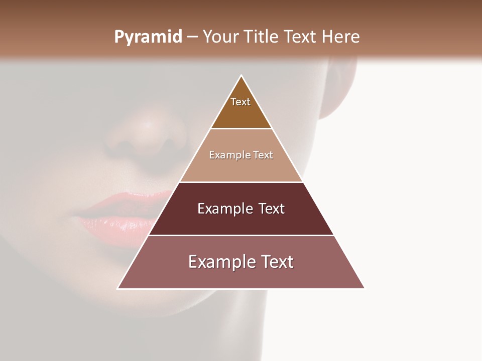 Face Lipstick Stylish PowerPoint Template