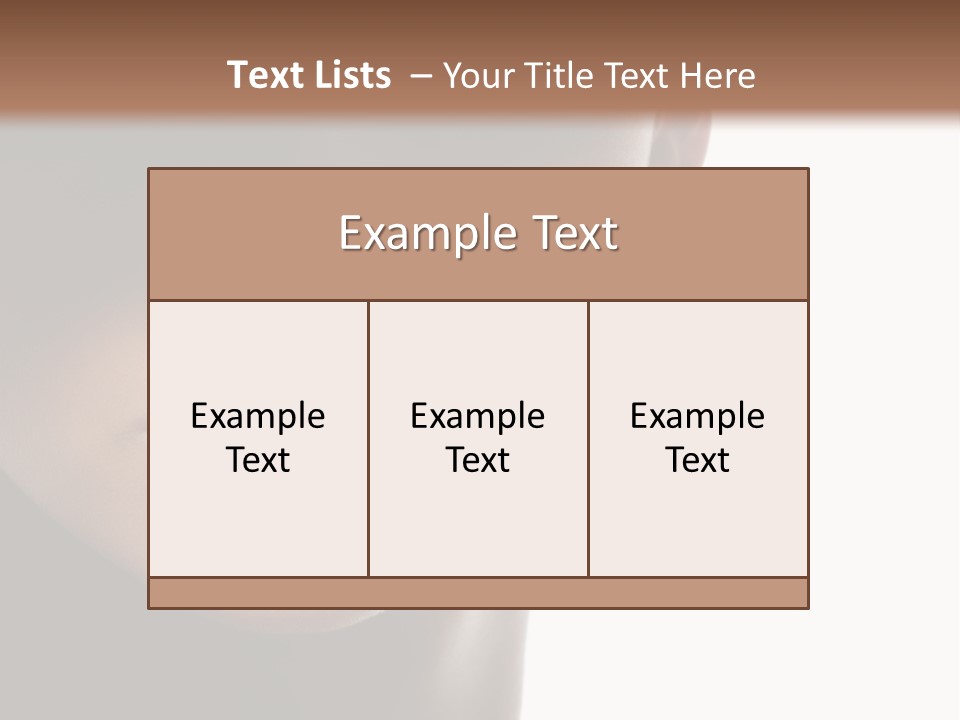 Face Lipstick Stylish PowerPoint Template