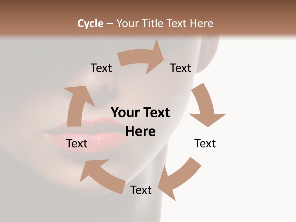 Face Lipstick Stylish PowerPoint Template