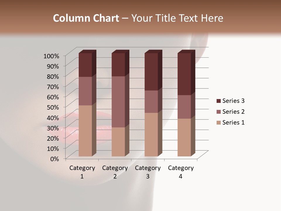 Face Lipstick Stylish PowerPoint Template