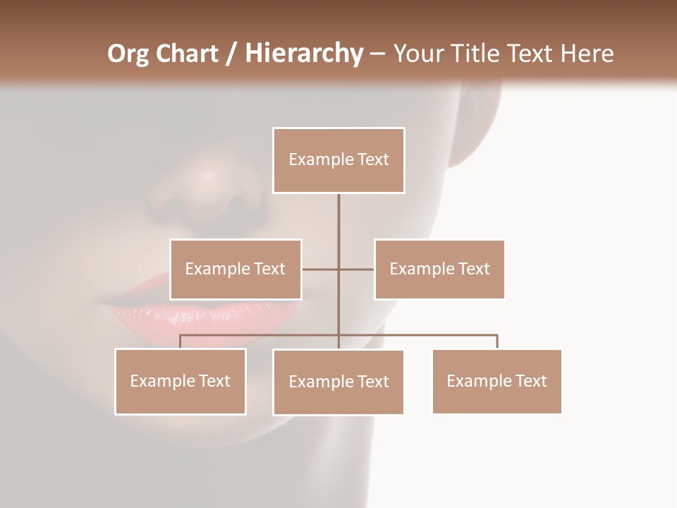 Face Lipstick Stylish PowerPoint Template