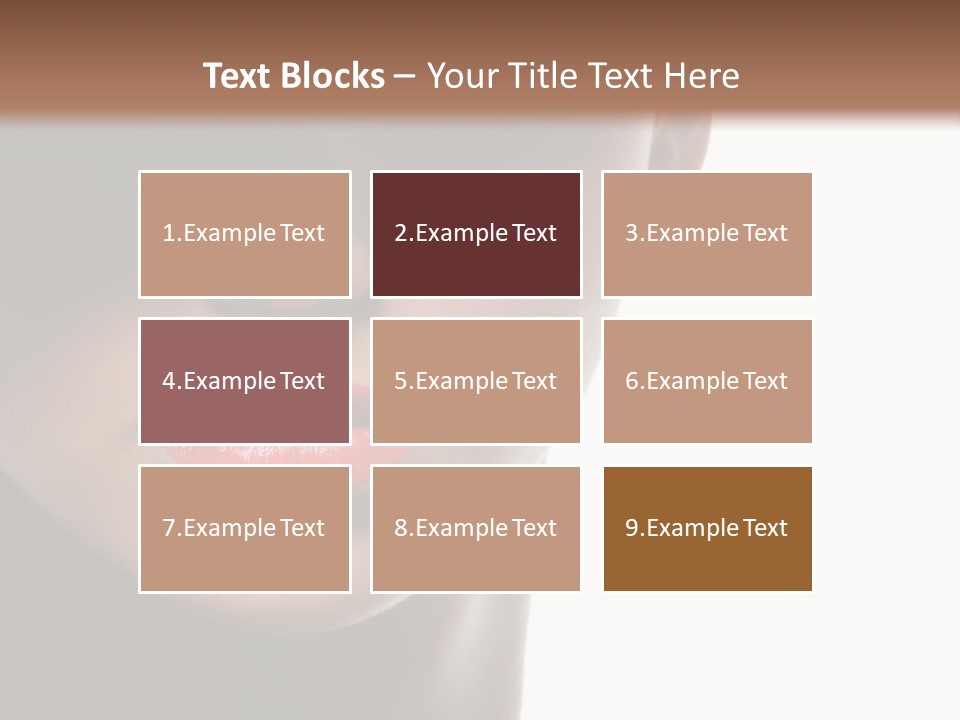 Face Lipstick Stylish PowerPoint Template