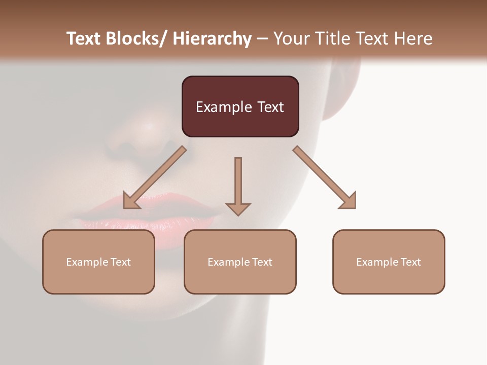 Face Lipstick Stylish PowerPoint Template