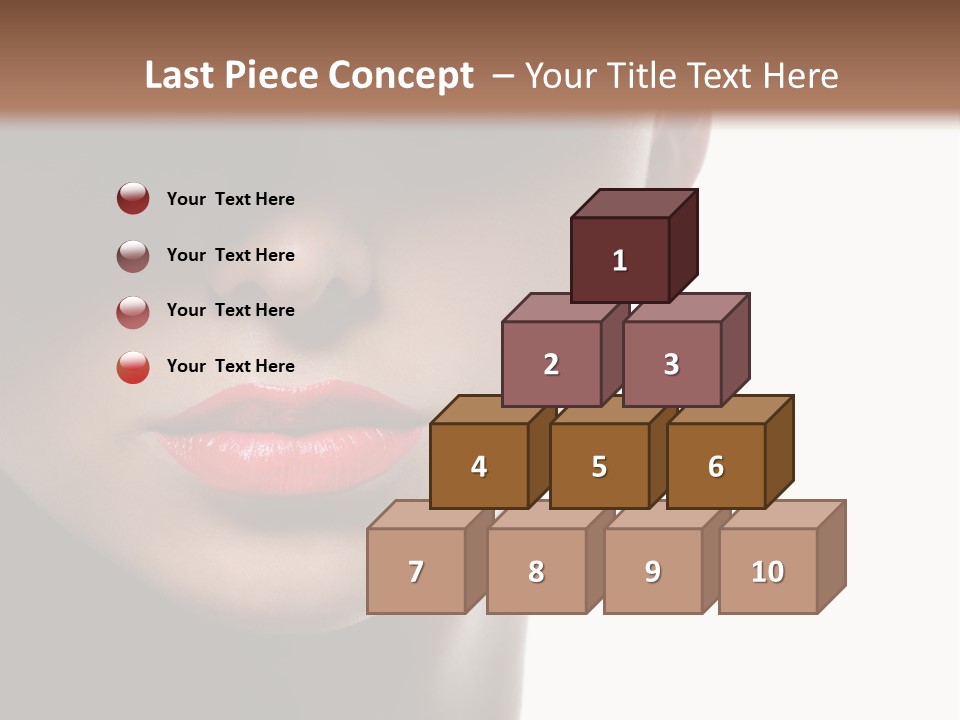 Face Lipstick Stylish PowerPoint Template