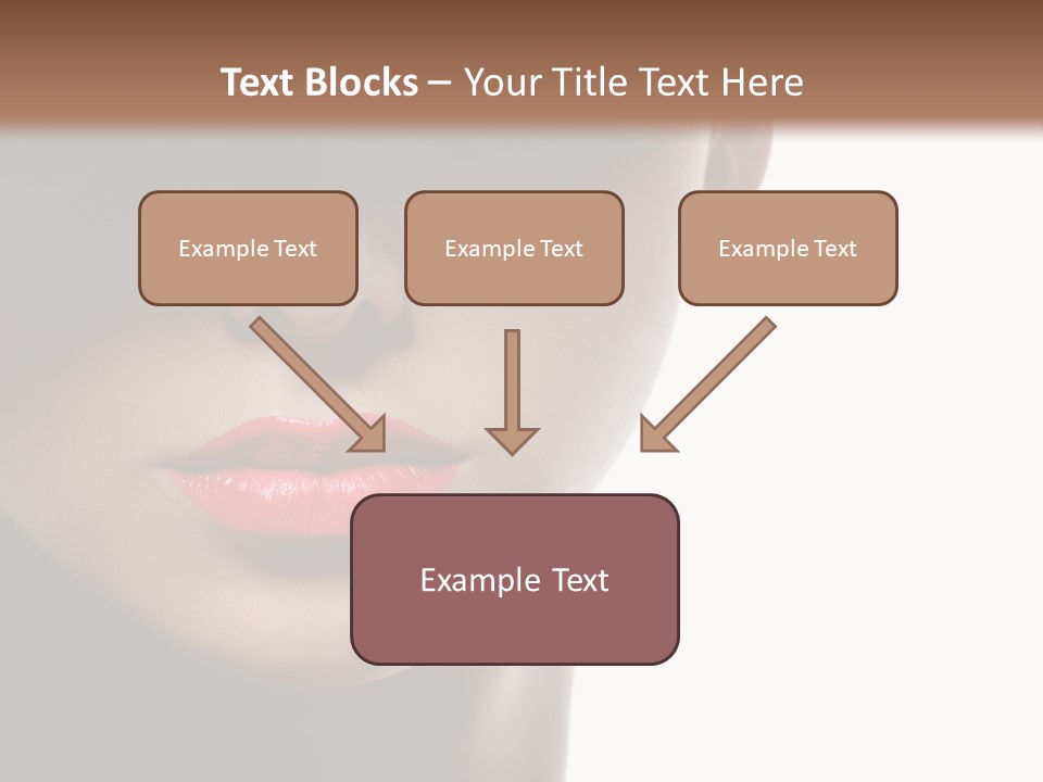 Face Lipstick Stylish PowerPoint Template