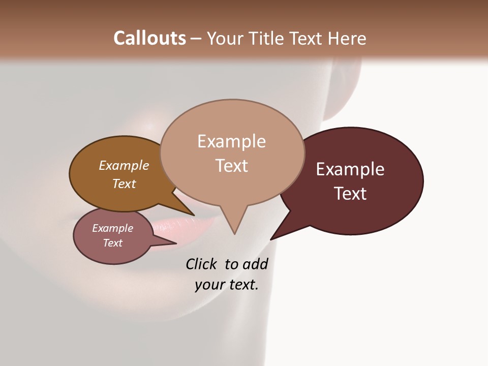 Face Lipstick Stylish PowerPoint Template