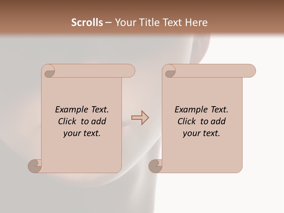 Face Lipstick Stylish PowerPoint Template