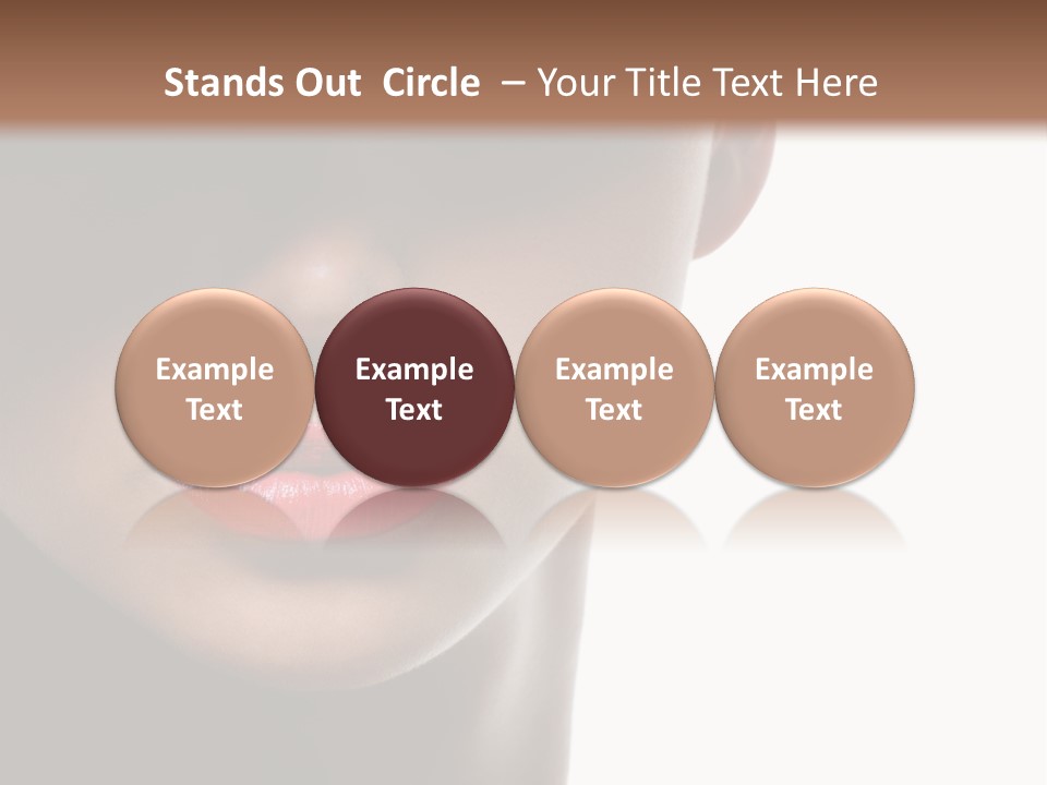 Face Lipstick Stylish PowerPoint Template