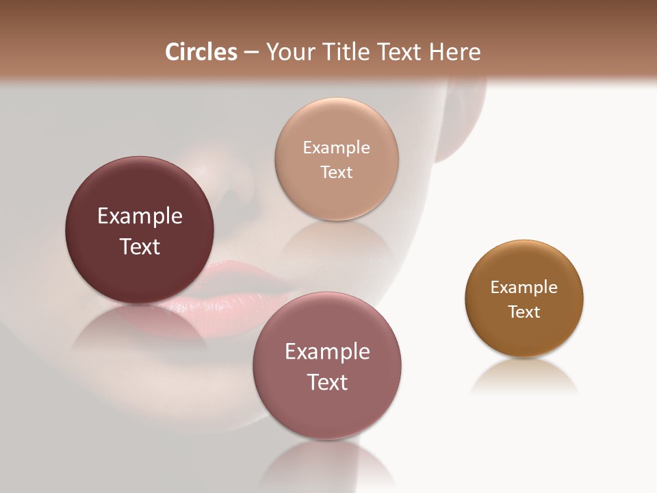 Face Lipstick Stylish PowerPoint Template