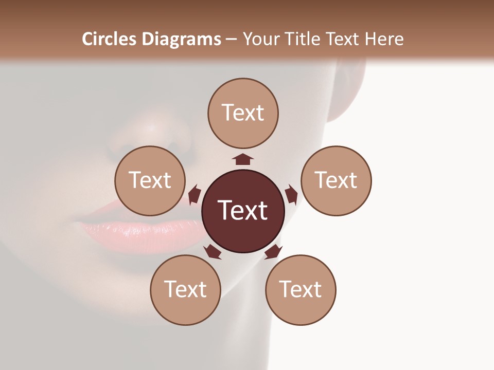 Face Lipstick Stylish PowerPoint Template