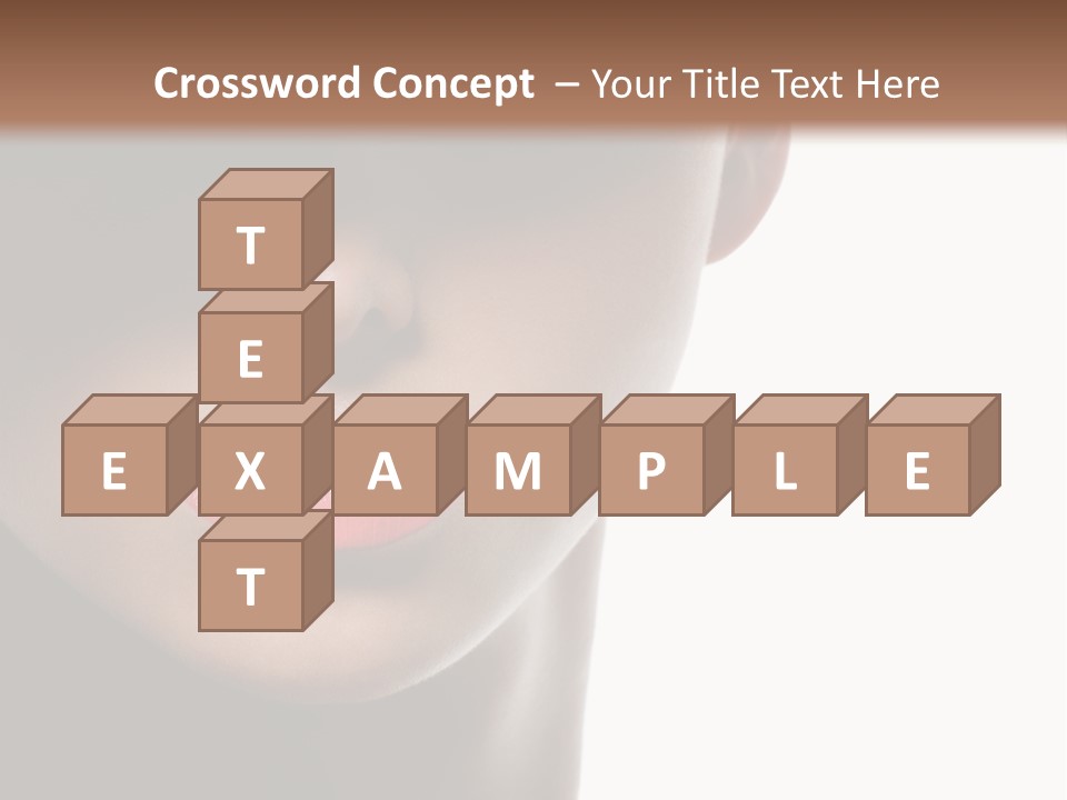 Face Lipstick Stylish PowerPoint Template