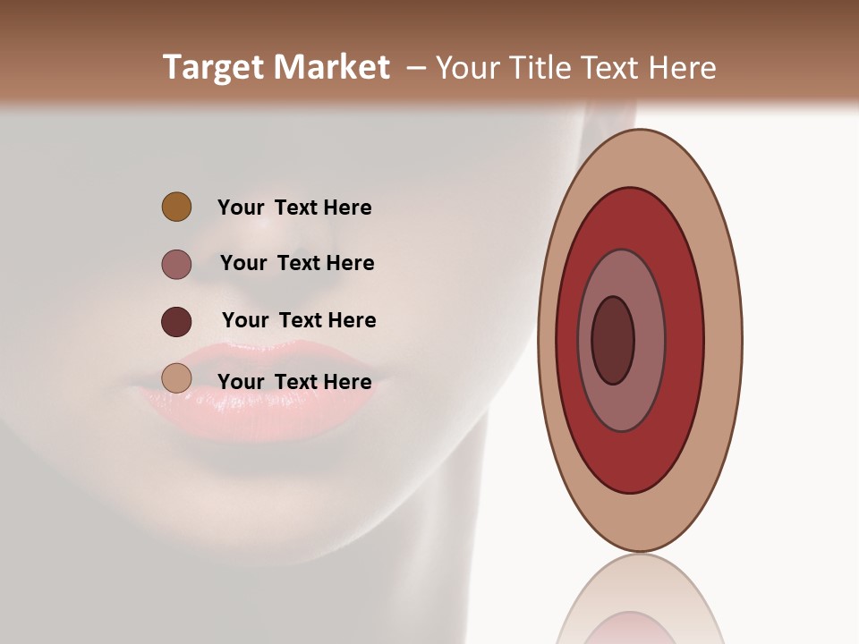 Face Lipstick Stylish PowerPoint Template