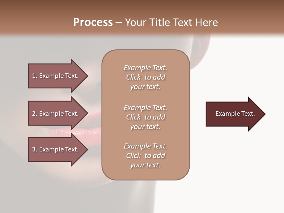 Face Lipstick Stylish PowerPoint Template