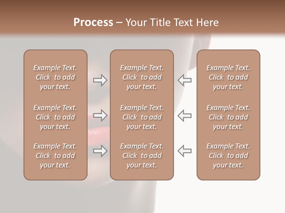 Face Lipstick Stylish PowerPoint Template