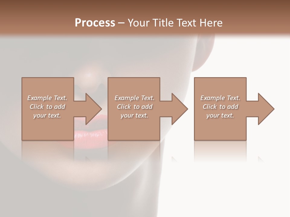 Face Lipstick Stylish PowerPoint Template