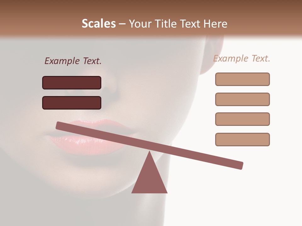 Face Lipstick Stylish PowerPoint Template