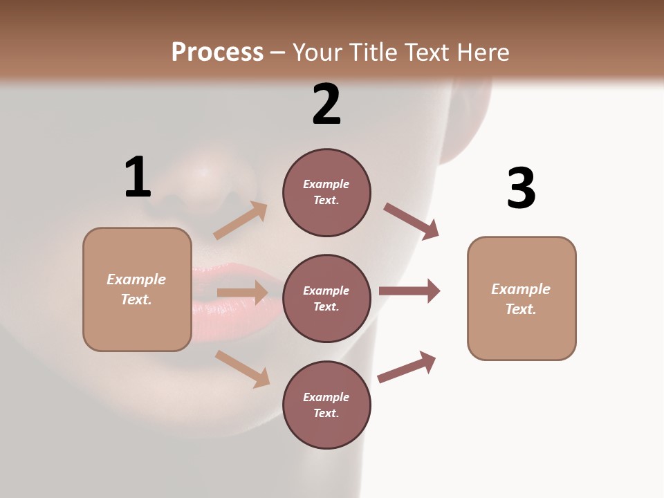 Face Lipstick Stylish PowerPoint Template