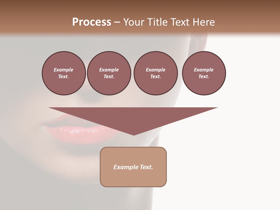 Face Lipstick Stylish PowerPoint Template