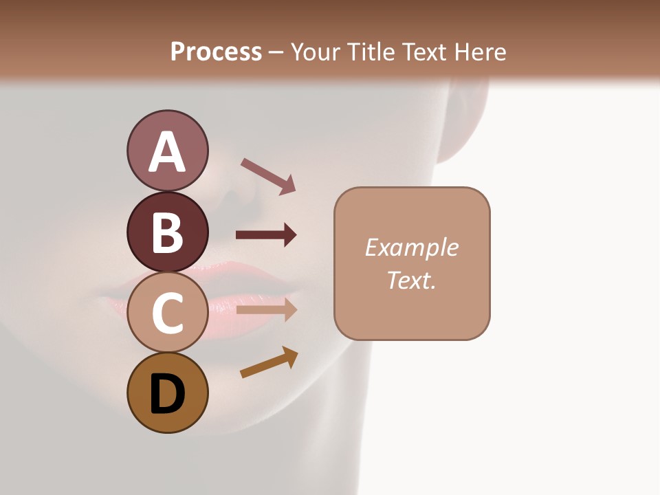 Face Lipstick Stylish PowerPoint Template