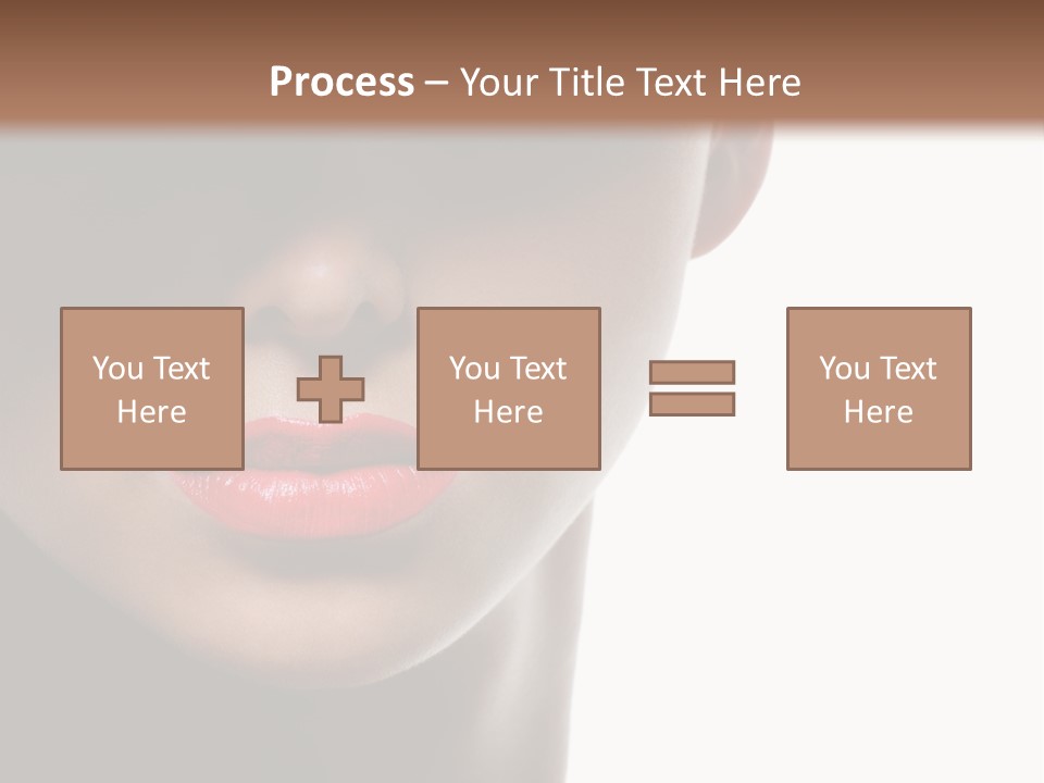 Face Lipstick Stylish PowerPoint Template