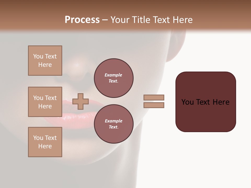 Face Lipstick Stylish PowerPoint Template