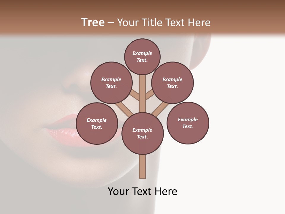 Face Lipstick Stylish PowerPoint Template