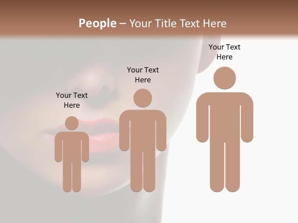 Face Lipstick Stylish PowerPoint Template