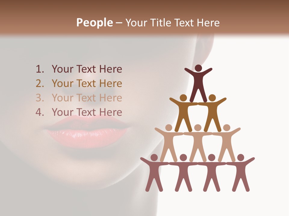 Face Lipstick Stylish PowerPoint Template