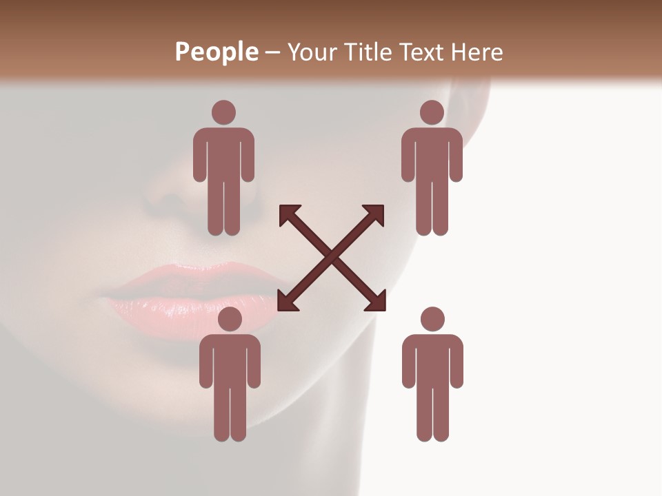 Face Lipstick Stylish PowerPoint Template