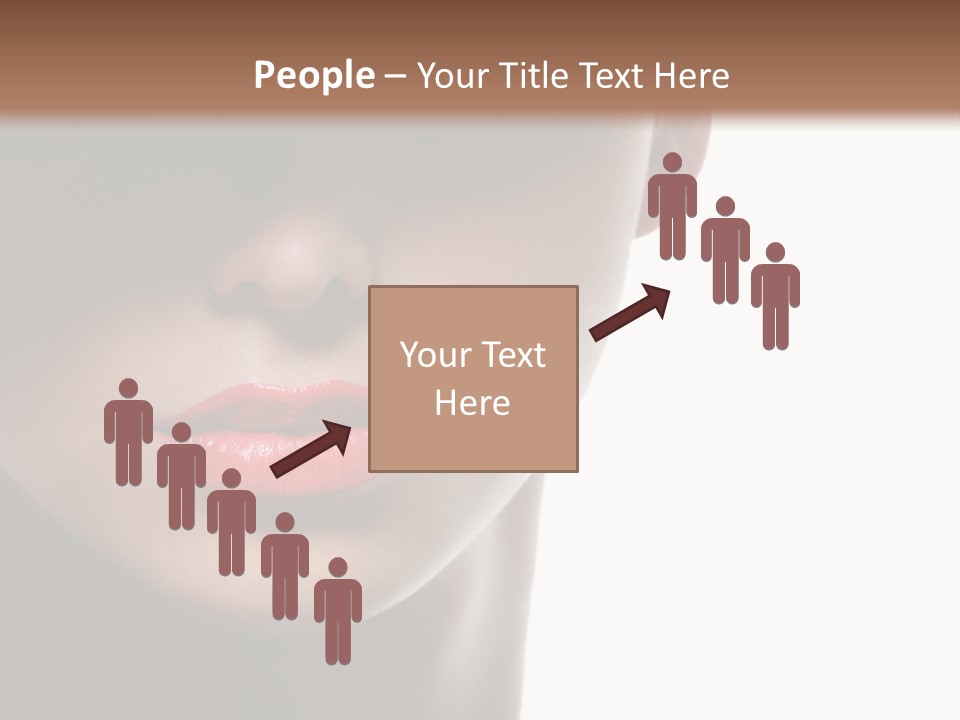 Face Lipstick Stylish PowerPoint Template