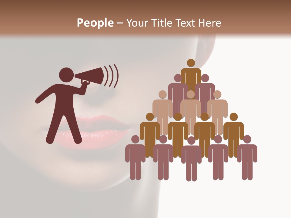 Face Lipstick Stylish PowerPoint Template