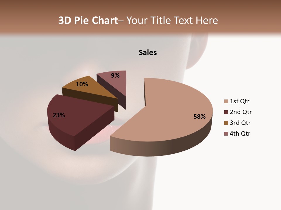 Face Lipstick Stylish PowerPoint Template
