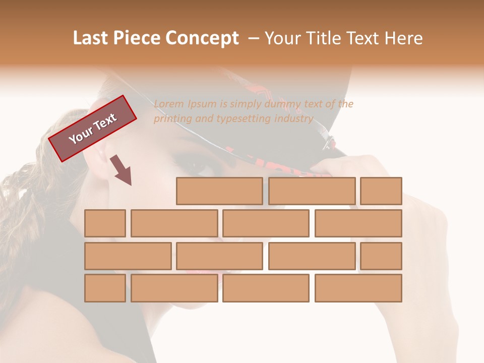 Hat Lipstick Bright PowerPoint Template