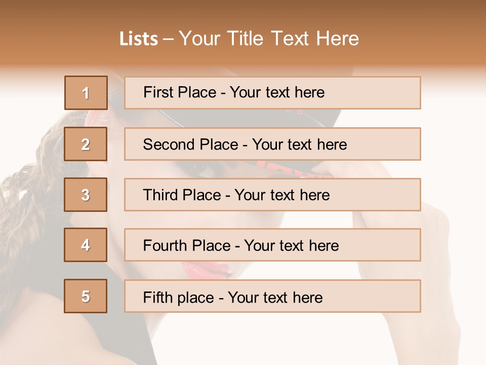 Hat Lipstick Bright PowerPoint Template