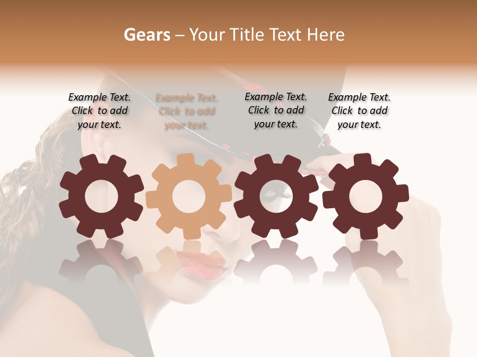 Hat Lipstick Bright PowerPoint Template