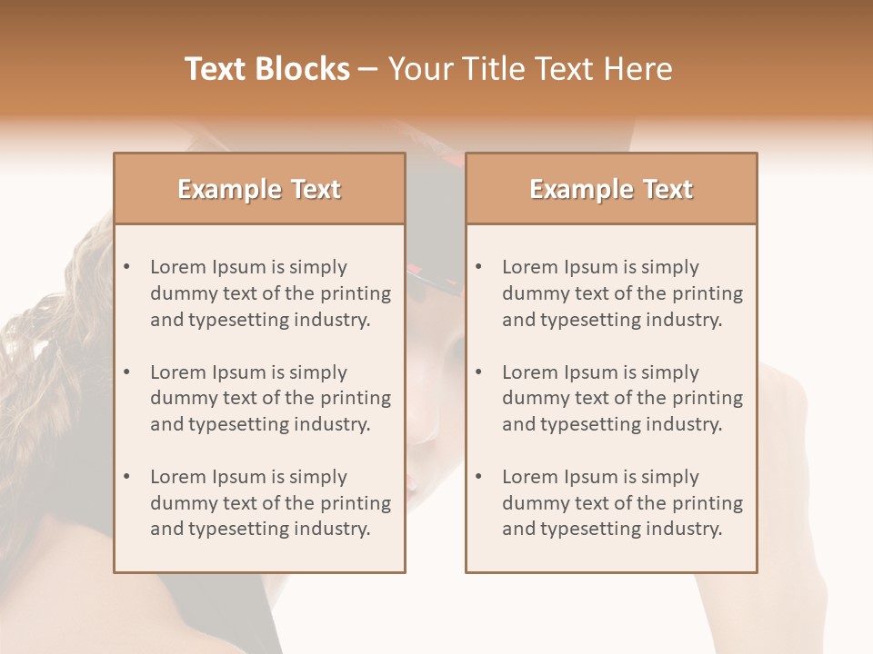 Hat Lipstick Bright PowerPoint Template