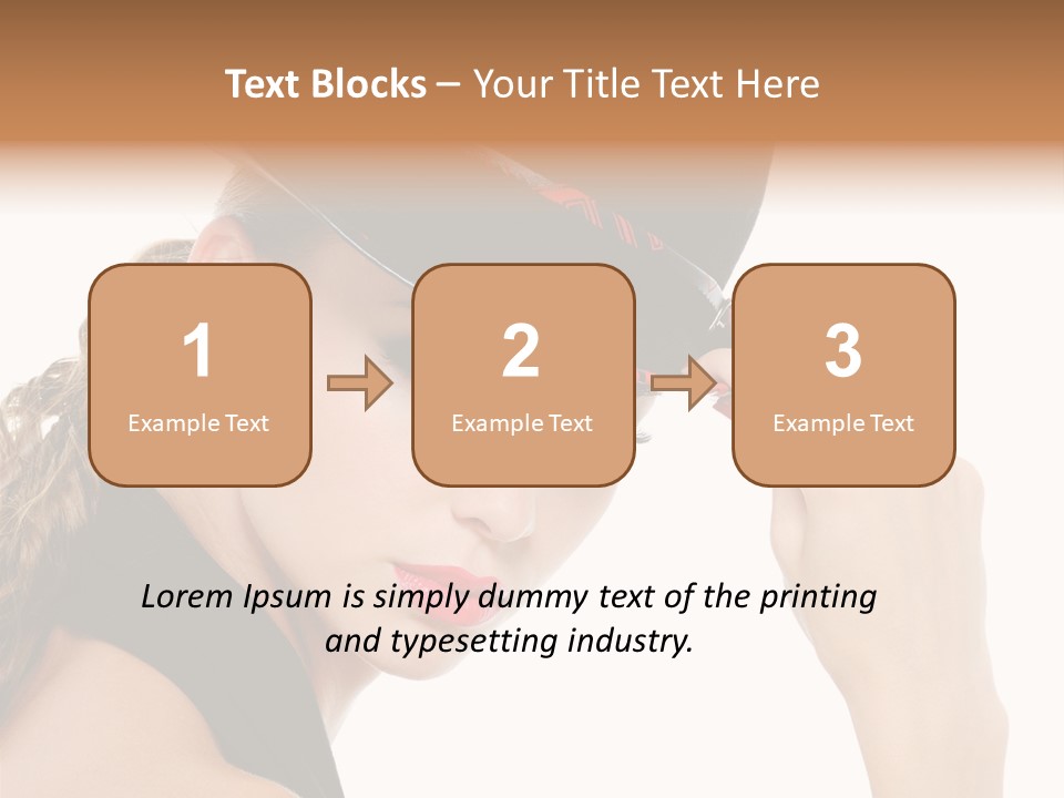 Hat Lipstick Bright PowerPoint Template