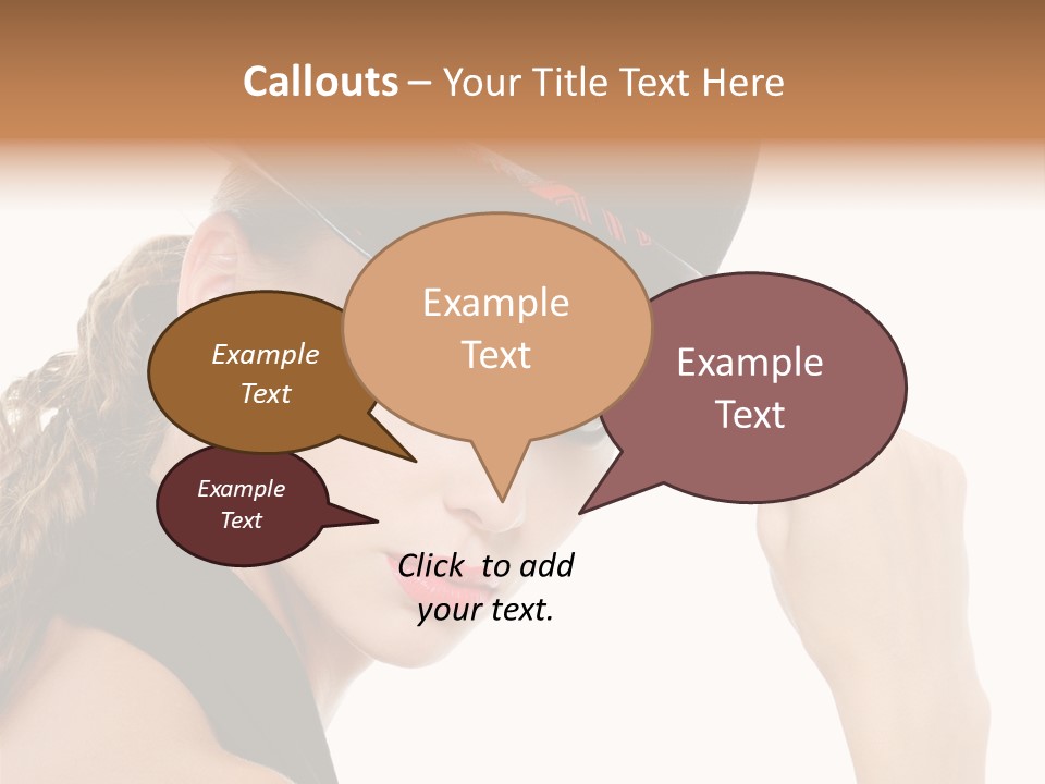 Hat Lipstick Bright PowerPoint Template