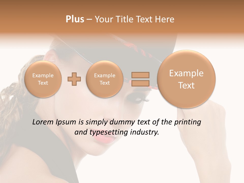 Hat Lipstick Bright PowerPoint Template