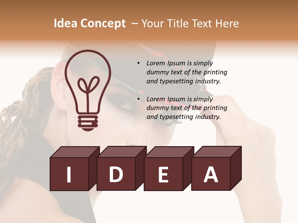 Hat Lipstick Bright PowerPoint Template