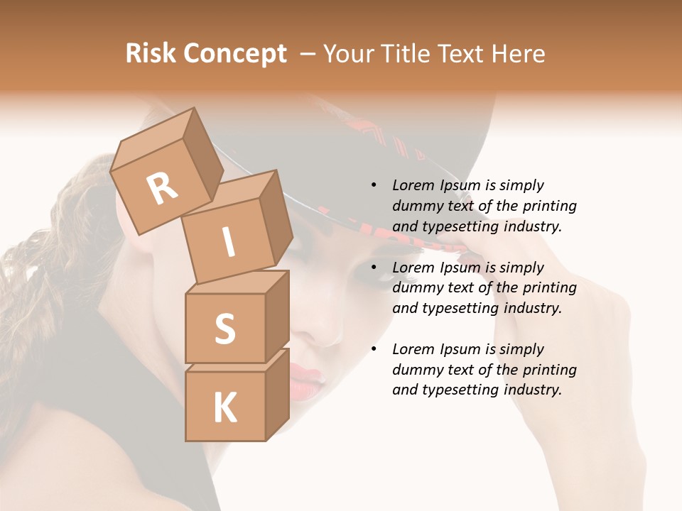 Hat Lipstick Bright PowerPoint Template