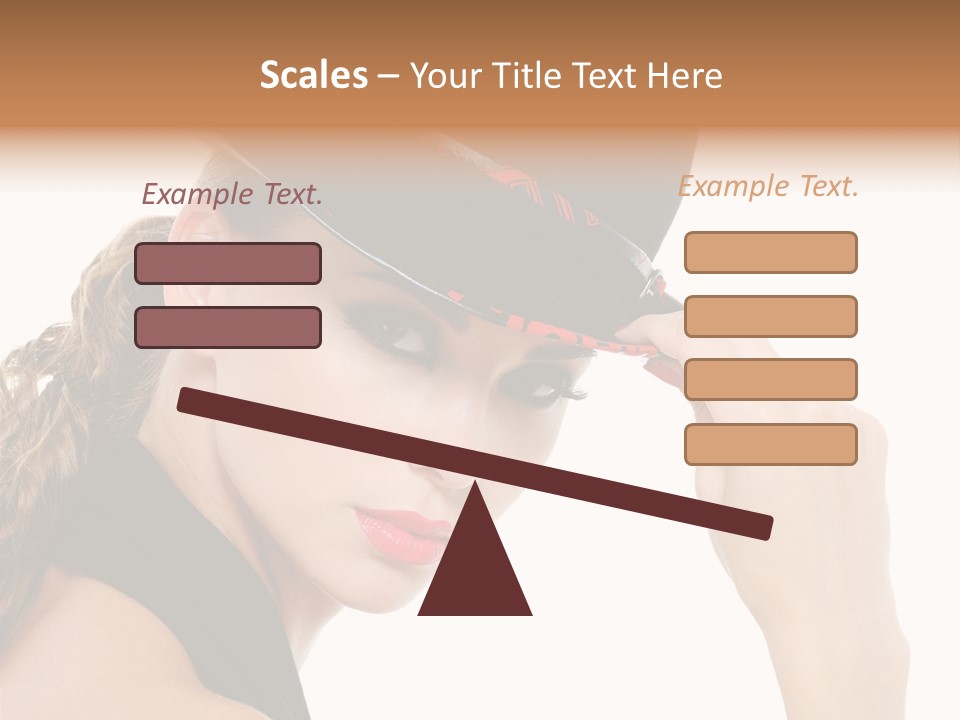 Hat Lipstick Bright PowerPoint Template