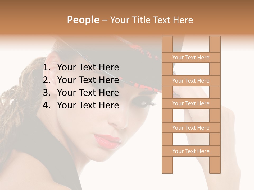 Hat Lipstick Bright PowerPoint Template