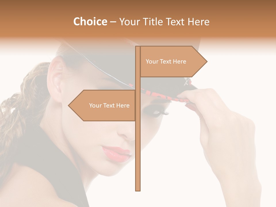 Hat Lipstick Bright PowerPoint Template