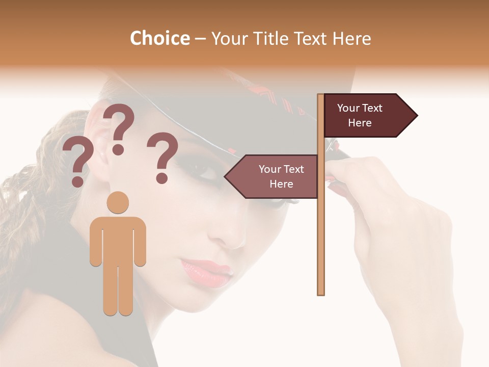 Hat Lipstick Bright PowerPoint Template