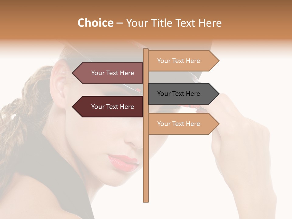 Hat Lipstick Bright PowerPoint Template