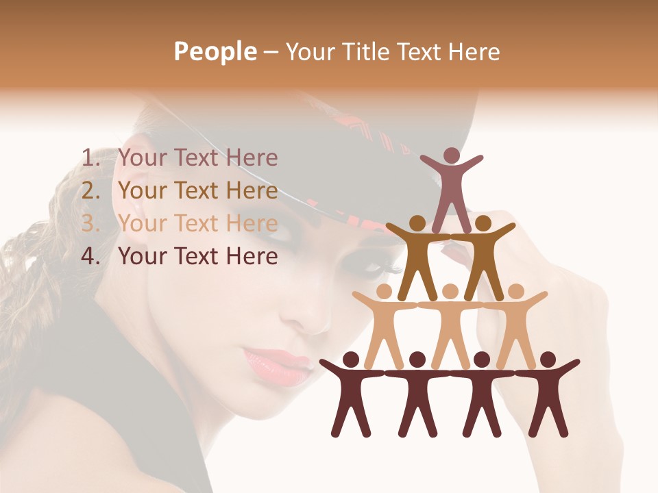 Hat Lipstick Bright PowerPoint Template
