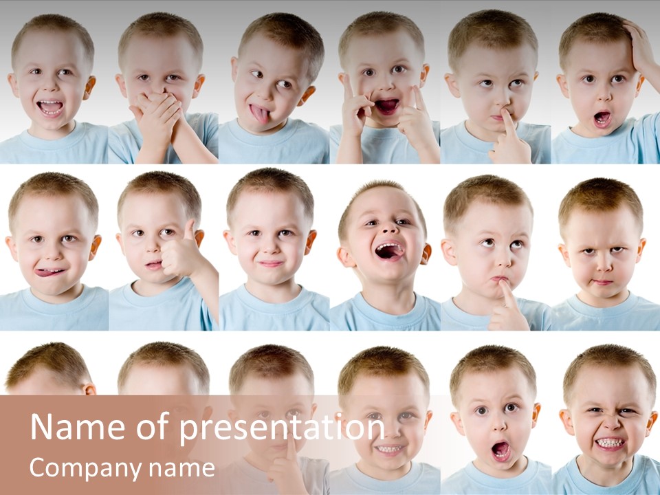 Collage Funny Background PowerPoint Template