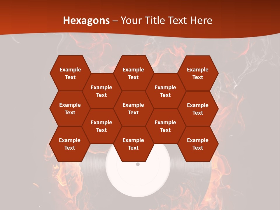 Symbol Flame Image PowerPoint Template